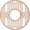 Ekena Millwork Empire Wood Fretwork Pierced Ceiling Medallion, Cherry, 24"OD x 8 3/4"ID x 1/4"T CMWP24X24X0250EPCH - alternate 5